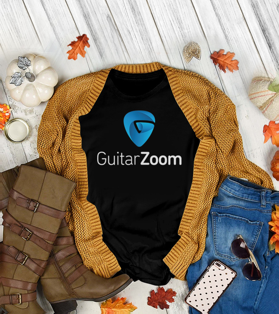 GuitarZoom Pick Pocket Guitar Players Emblem T-Shirt