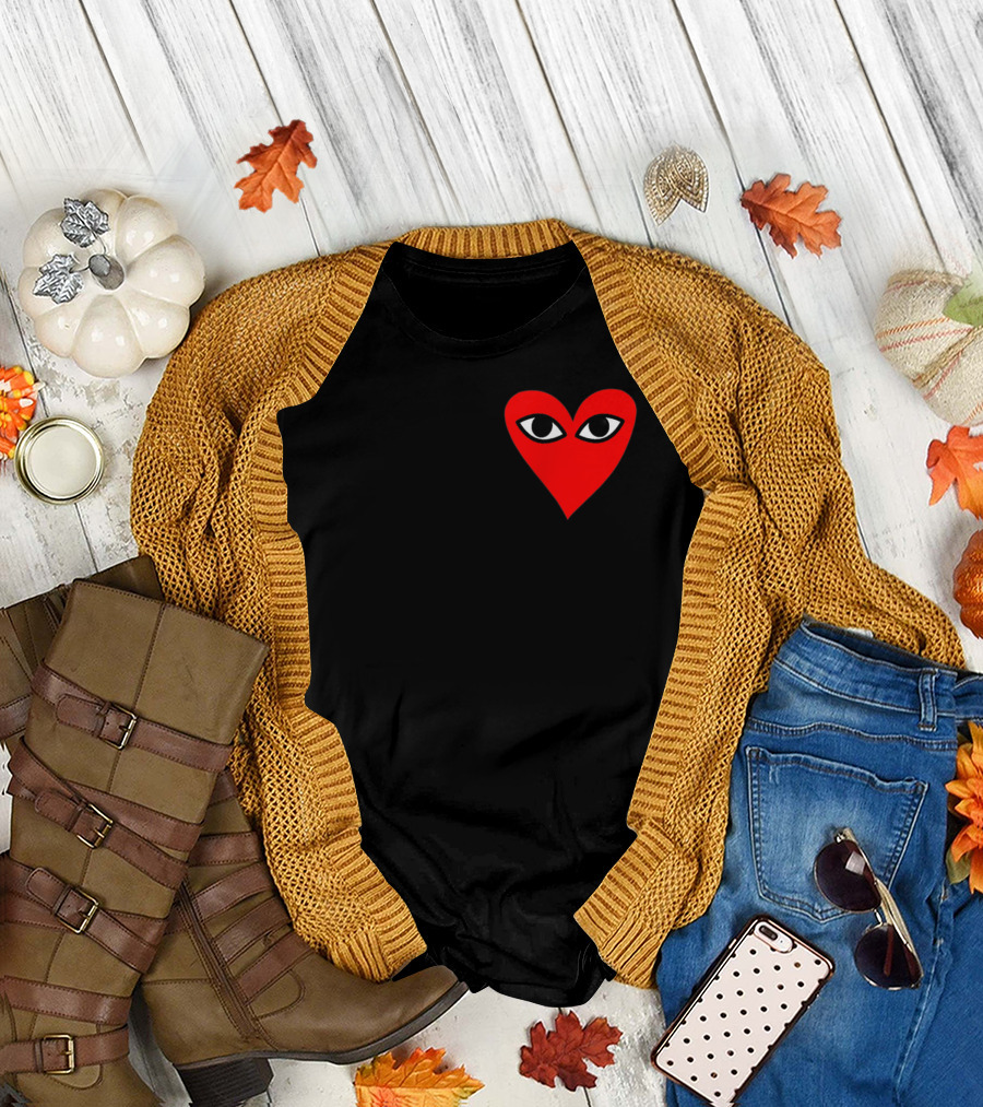 Heart For Comme Des Garçons Red Eye T-Shirt