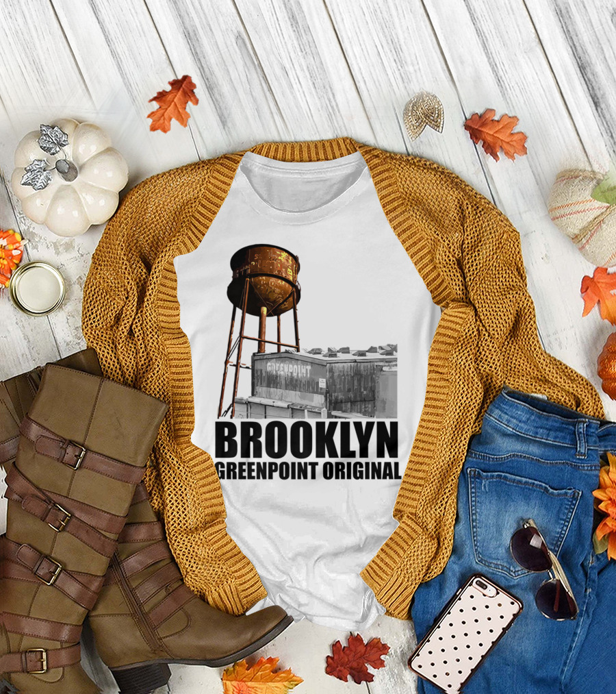 Brooklyn Greenpoint Original Water Tower Skyline T-Shirt
