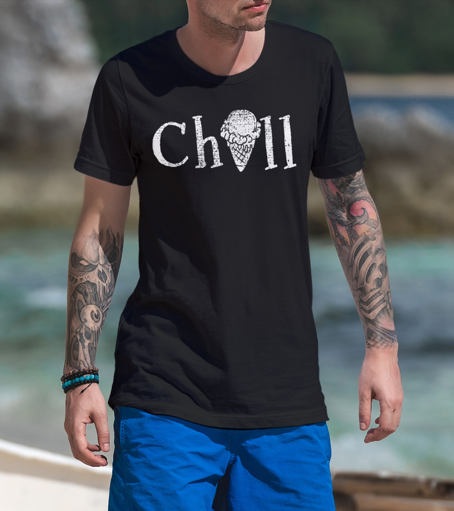 Chill Summer Ice Cream Vintage Treats T-Shirt