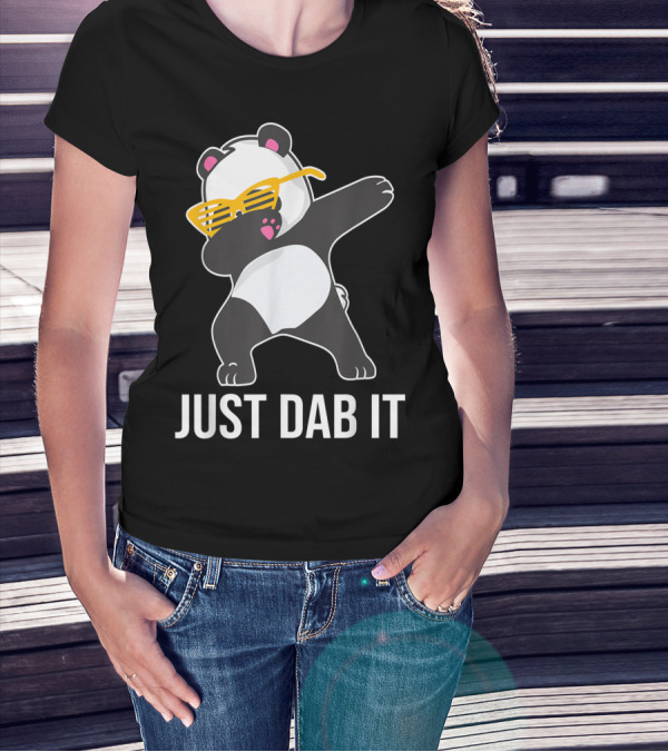 Just Dab It Panda With Sunglasses Dabbing T-Shirt