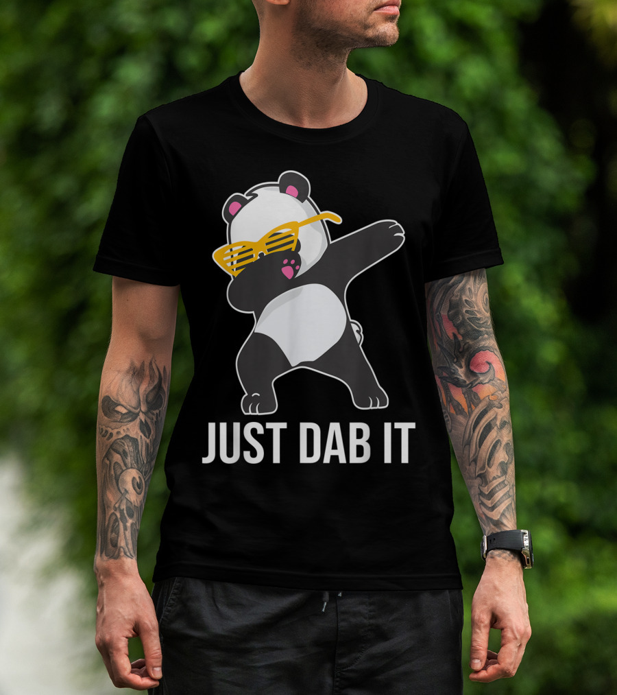 Just Dab It Panda With Sunglasses Dabbing T-Shirt