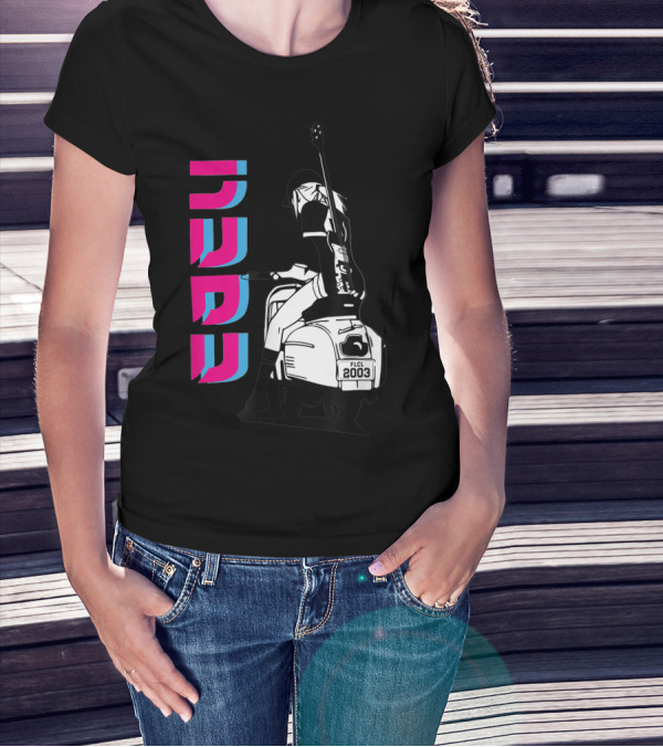 FLCL Fooly Cooly Vespa Rider With Guitar 2003 T-Shirt