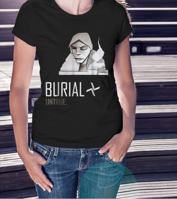 Burial Untrue Monochrome Hoodie Smoking Character T-Shirt