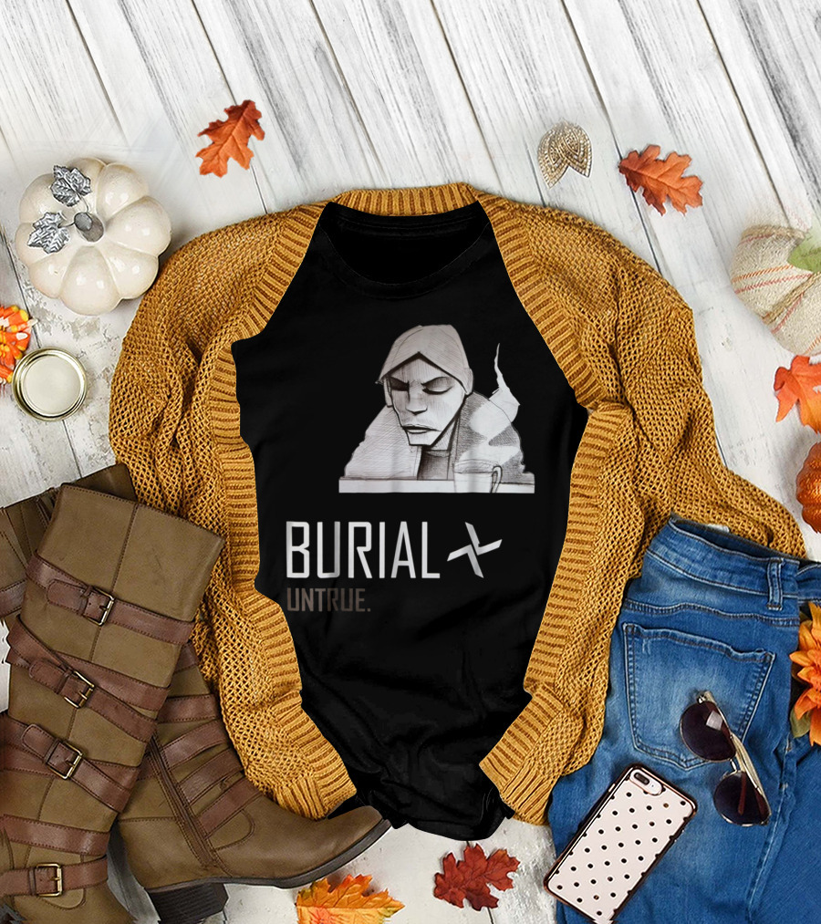 Burial Untrue Monochrome Hoodie Smoking Character T-Shirt