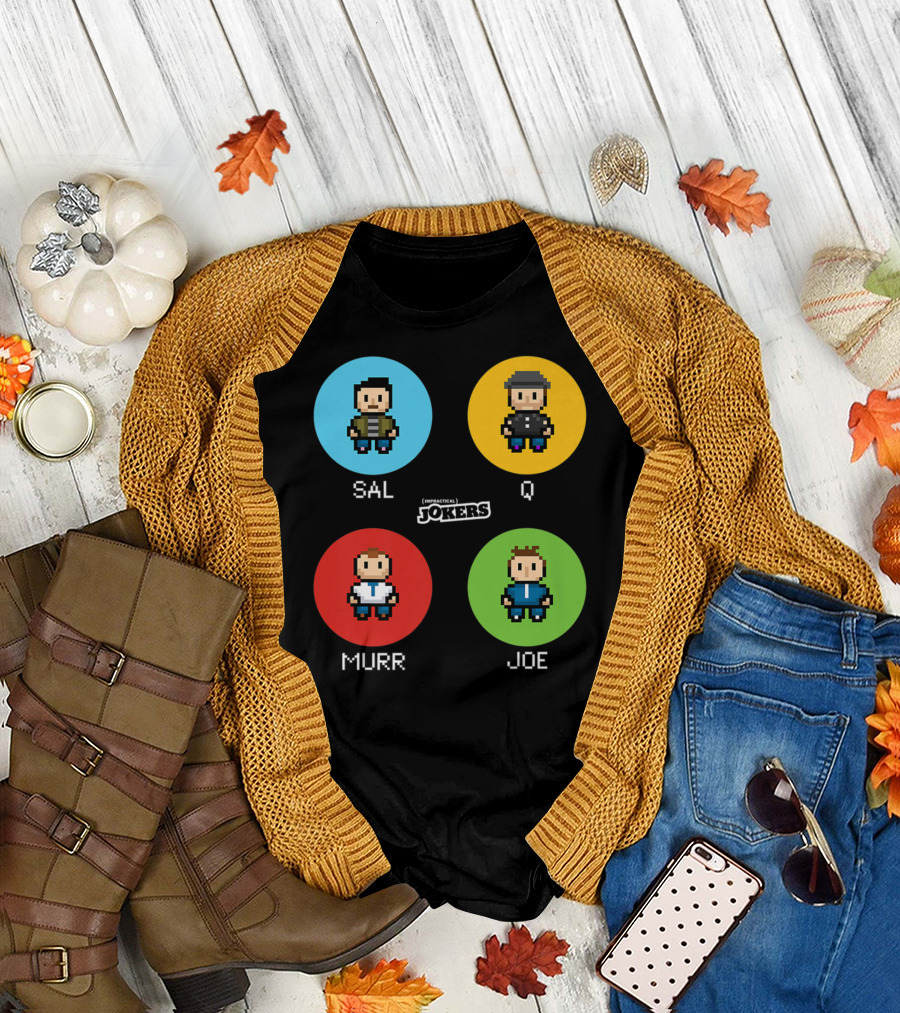 Sal Q Murr Joe Impractical Jokers Pixel T-Shirt