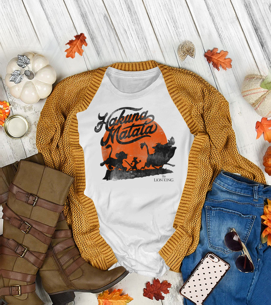 Disney Lion King Hakuna Matata Trio Orange Sunset T-Shirt
