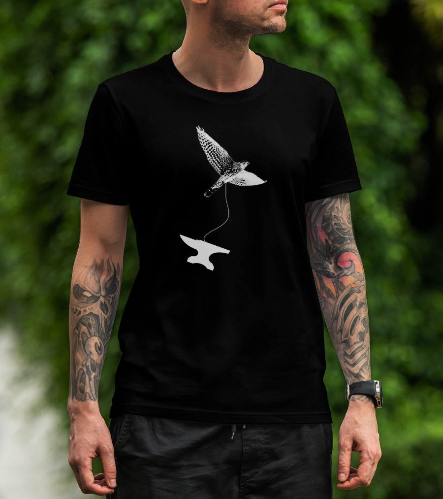 Heavy Falcon Anvil Flight Comedy T-Shirt