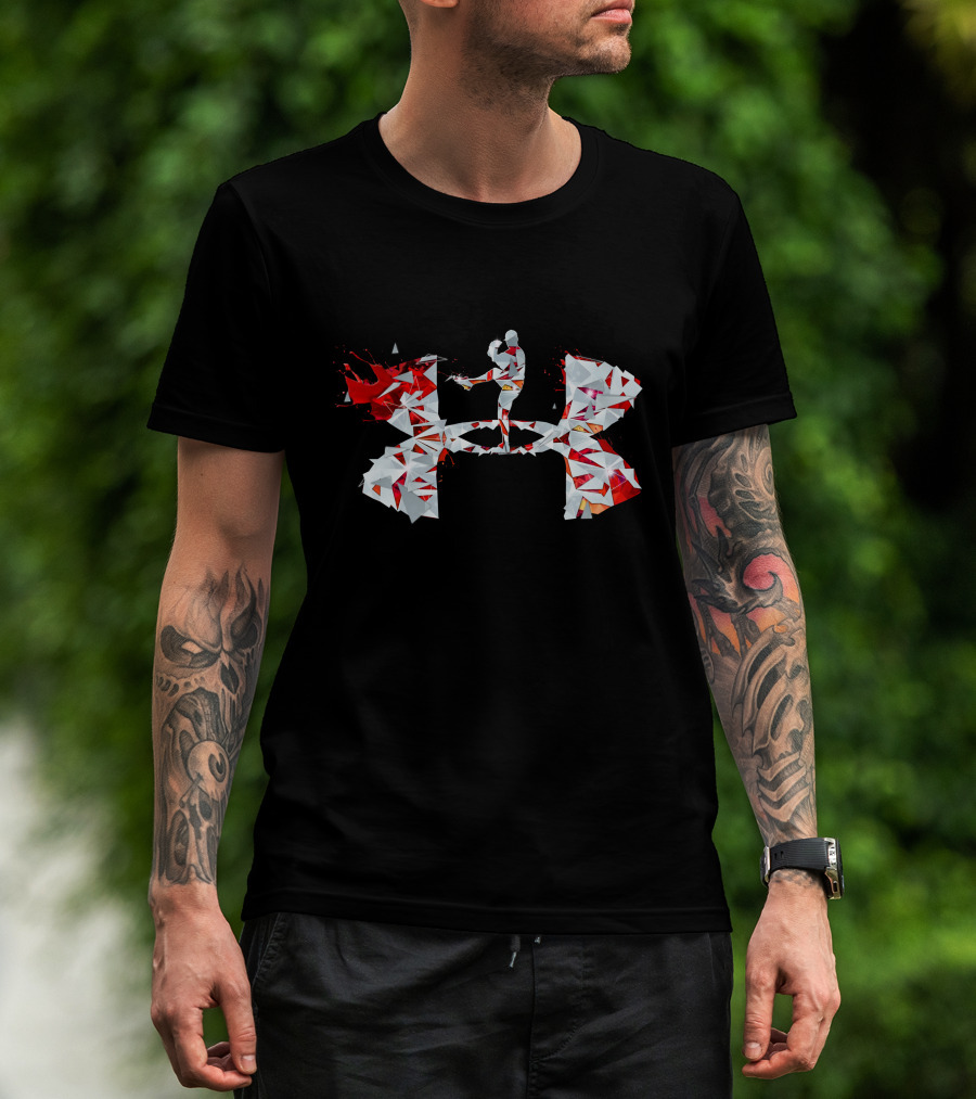 Under Armour Geometric Mma Fighter Kick T-Shirt