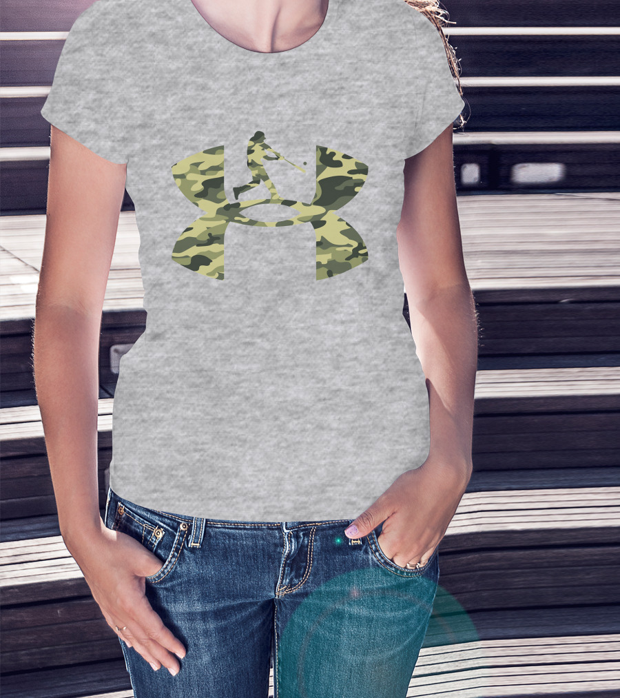 Under Armour Camo Baseball T-Shirt