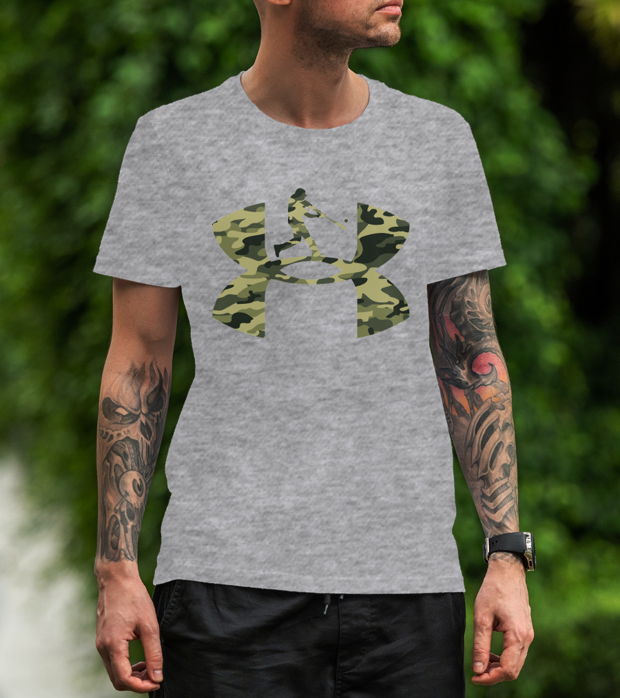Under Armour Camo Baseball T-Shirt