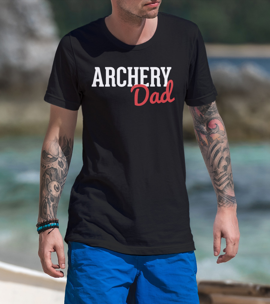 Archery Dad Father's Day Bow Hunting Enthusiast T-Shirt