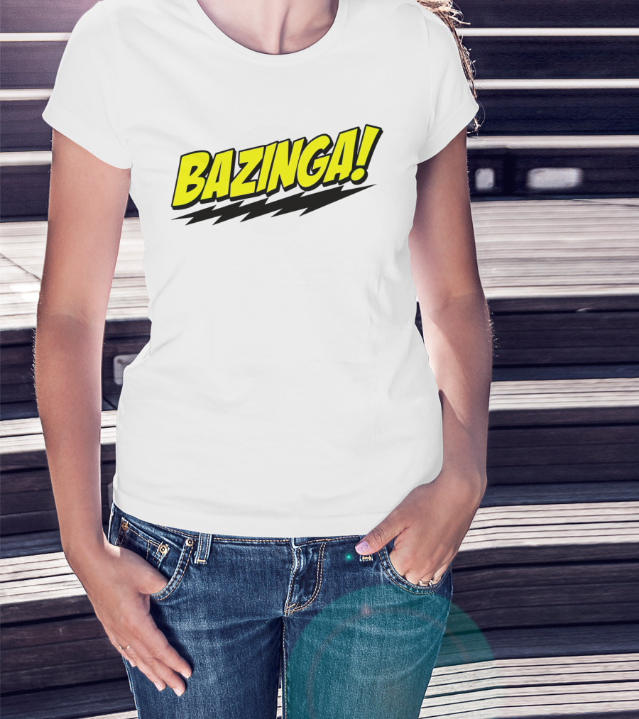 Big Bang Theory Bazinga Sheldon Cooper Comic T-Shirt