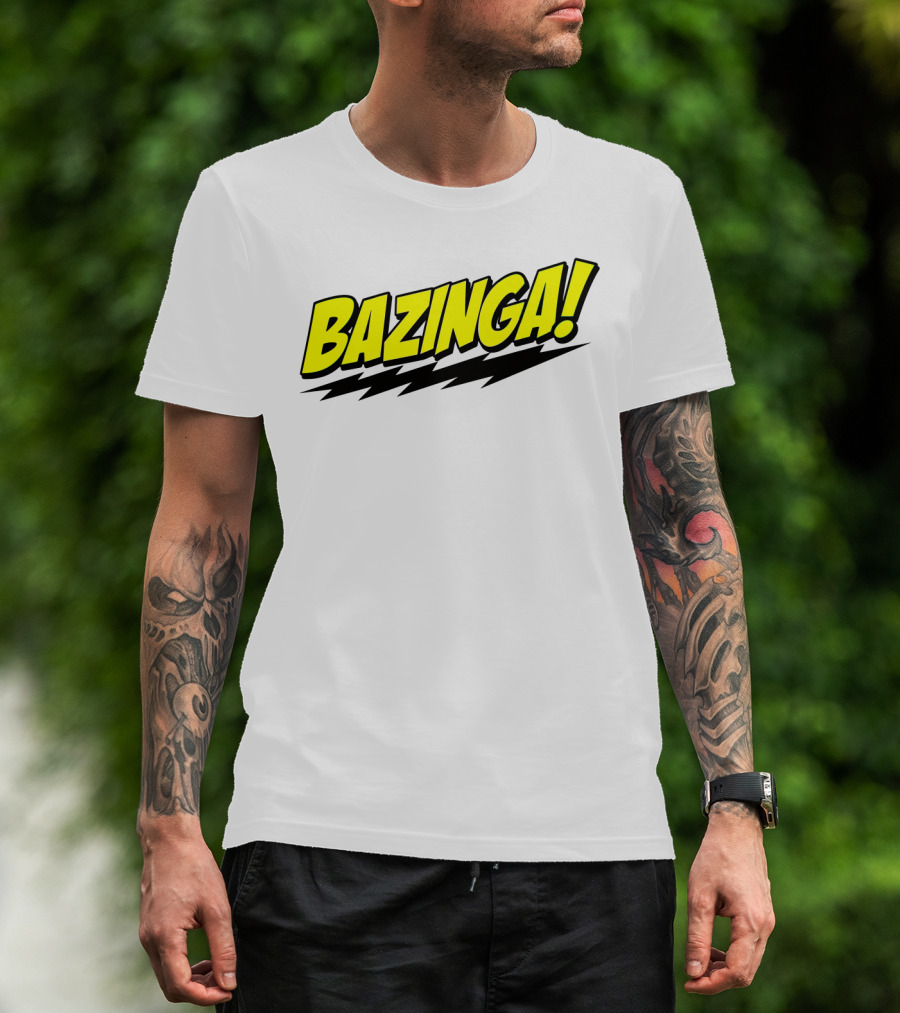 Big Bang Theory Bazinga Sheldon Cooper Comic T-Shirt