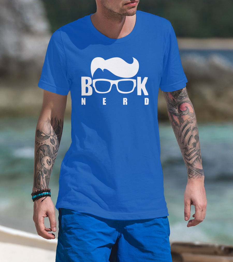 Book Nerd Glasses And Hair Silhouette T-Shirt