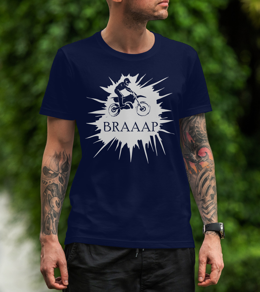 BRAAP Motocross Rider Splash T-Shirt