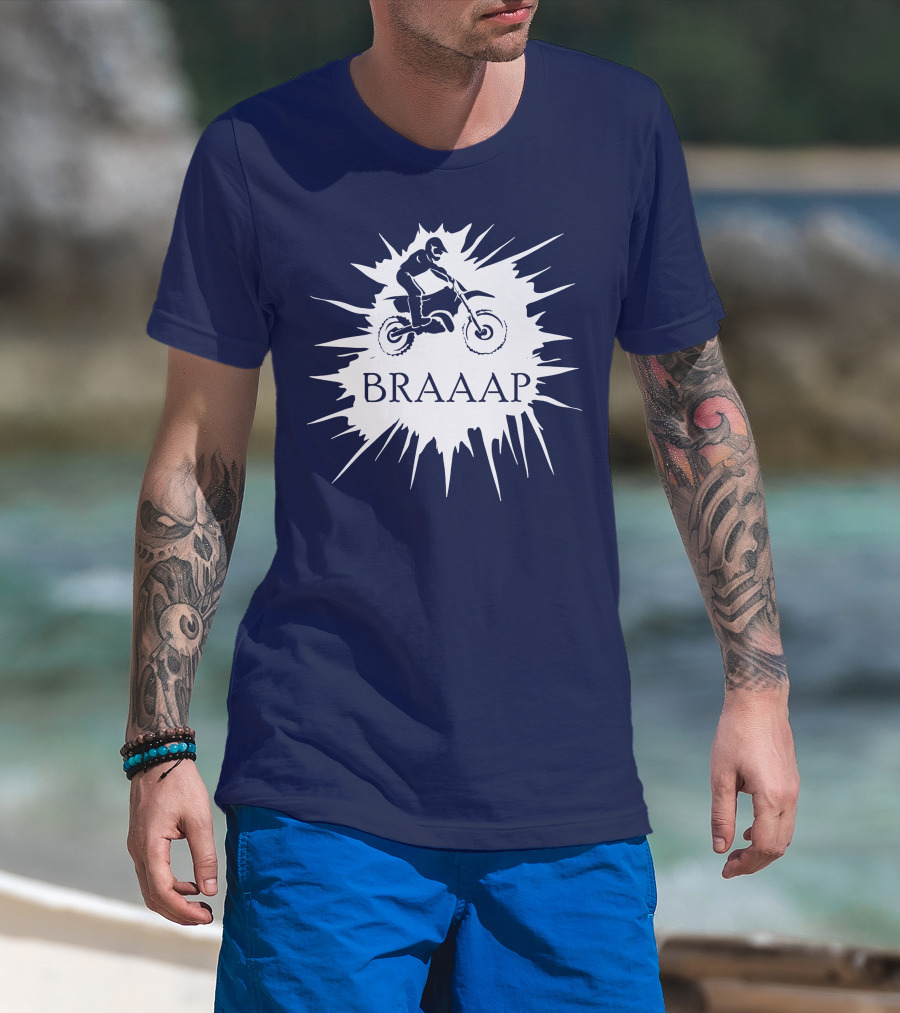 BRAAP Motocross Rider Splash T-Shirt