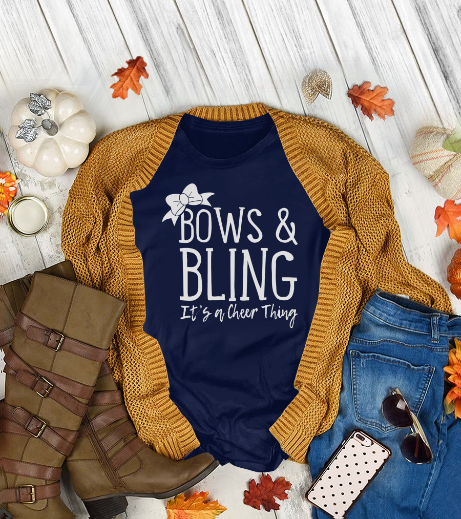 Bows and Bling It's a Cheer Thing Enthusiasts Unite T-Shirt