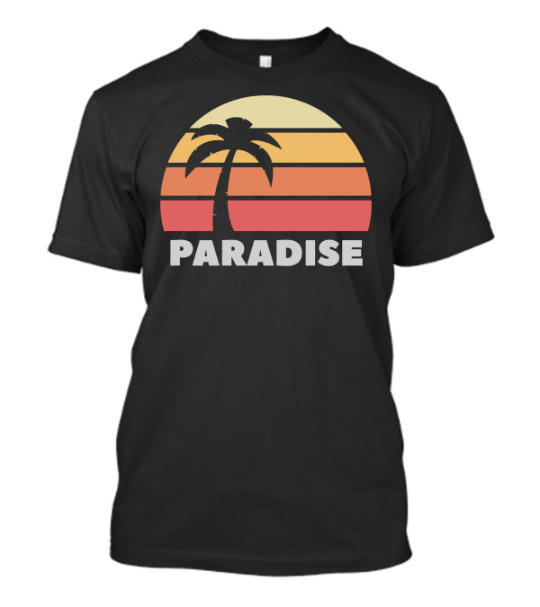 Paradise Sunset Island Palm Tree T-Shirt