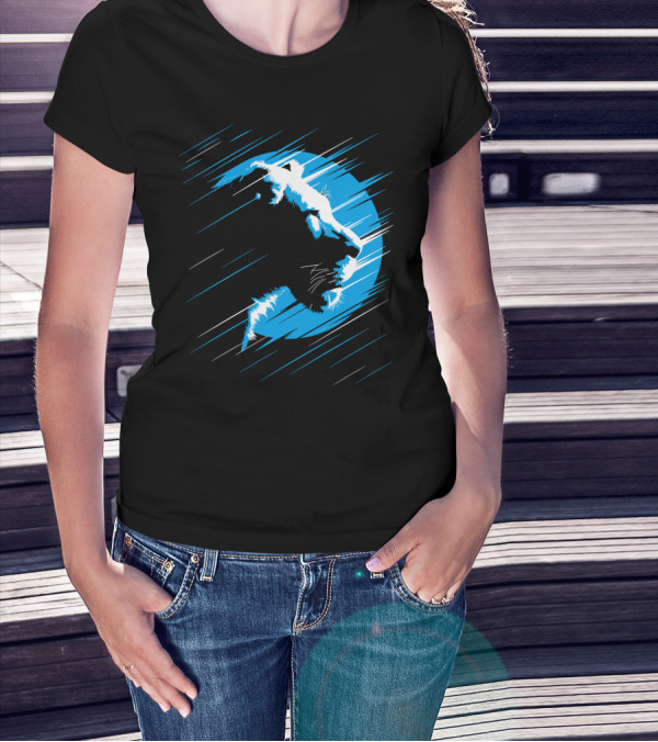 Lioness Blue Predator In Moonlight Stripes T-Shirt