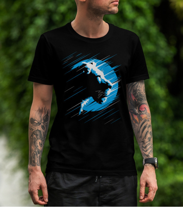 Lioness Blue Predator In Moonlight Stripes T-Shirt