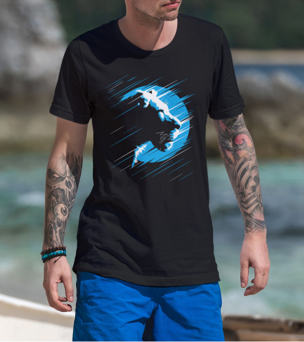 Lioness Blue Predator In Moonlight Stripes T-Shirt
