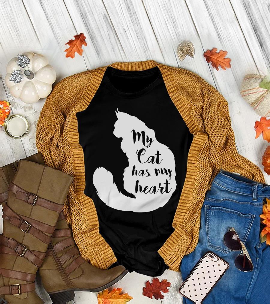 My Cat Has My Heart Cat T-Shirt