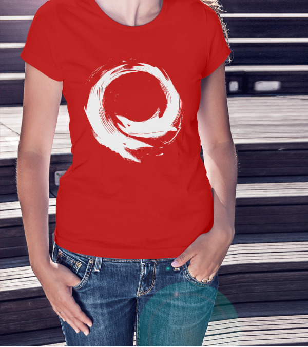 SharX Zen Enso Circle Brushstroke T-Shirt