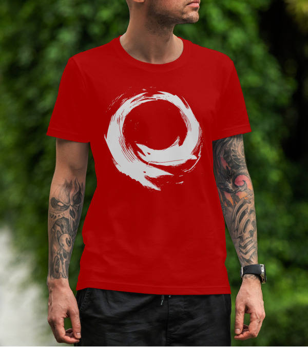 SharX Zen Enso Circle Brushstroke T-Shirt