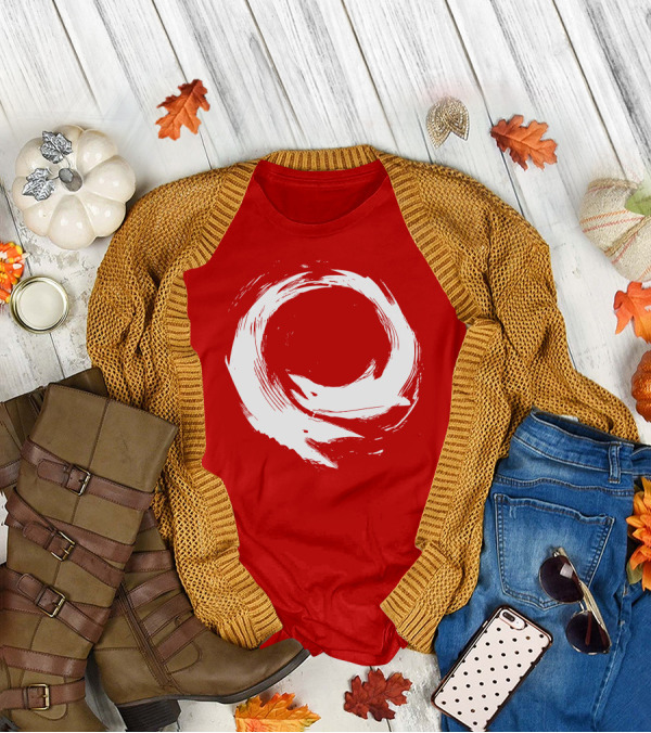 SharX Zen Enso Circle Brushstroke T-Shirt