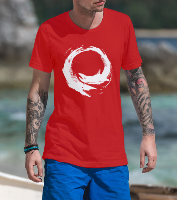 SharX Zen Enso Circle Brushstroke T-Shirt