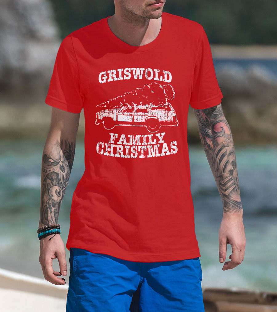 Griswold Family Christmas Tree Car Journey T-Shirt