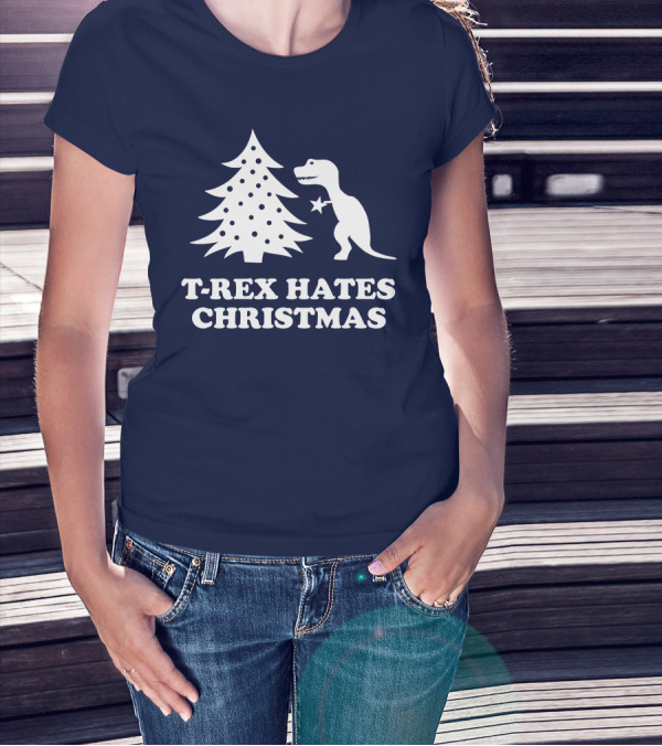T-Rex Hates Christmas T-Shirt