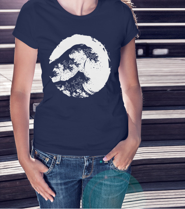 Wave In Japan Iconic Circle T-Shirt
