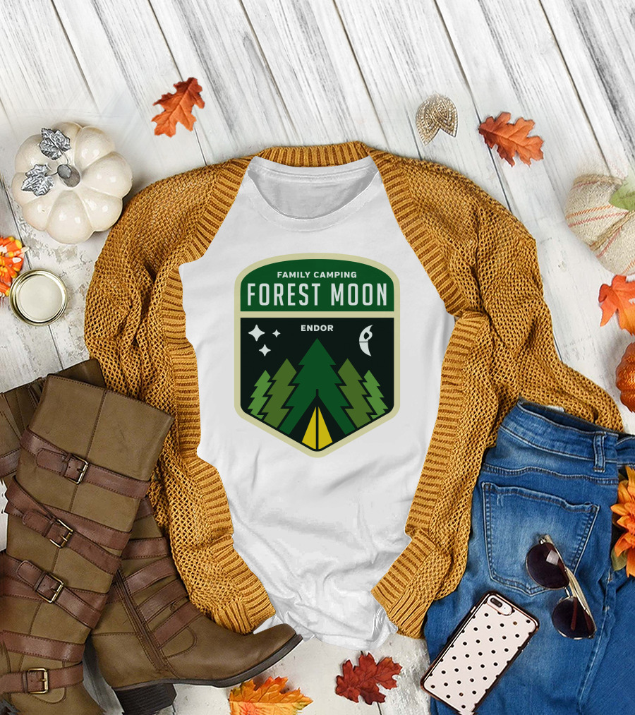 Family Camping Forest Moon Endor T-Shirt