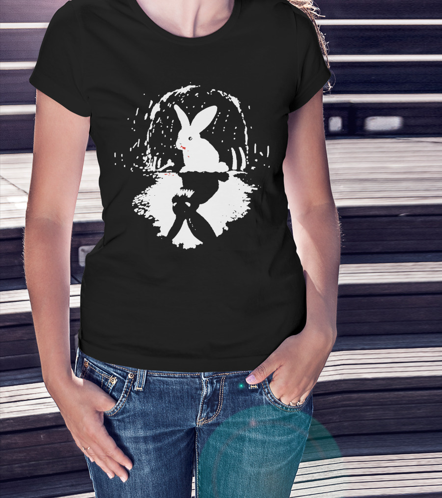 RABBIT HORRIBLE Reflection In Dark Cave T-Shirt