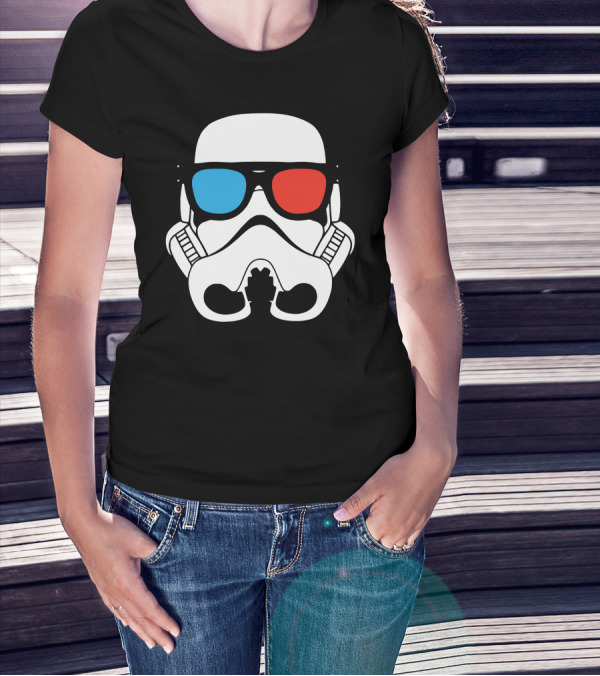 Cool Trooper 3D Glasses Stormtrooper T-Shirt