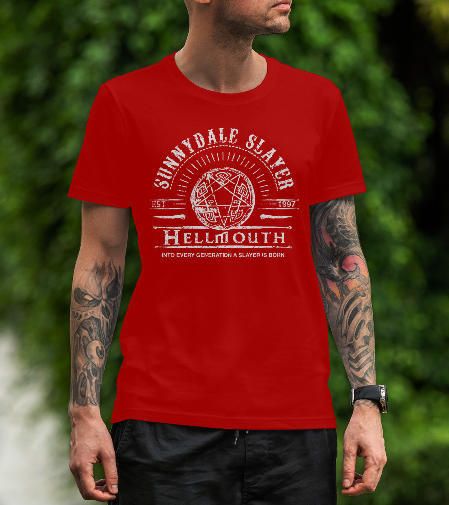 Sunnydale Slayer Hellmouth EST 1997 Into Every Generation A Slayer Is Born T-Shirt