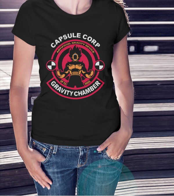 CAPSULE CORP GRAVITY CHAMBER ARTIFICIAL GRAVITY DEVICE UP TO 300G T-Shirt