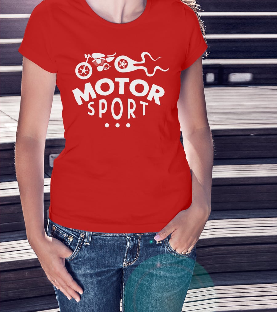 MOTOR SPORT Motorcycle Flame T-Shirt