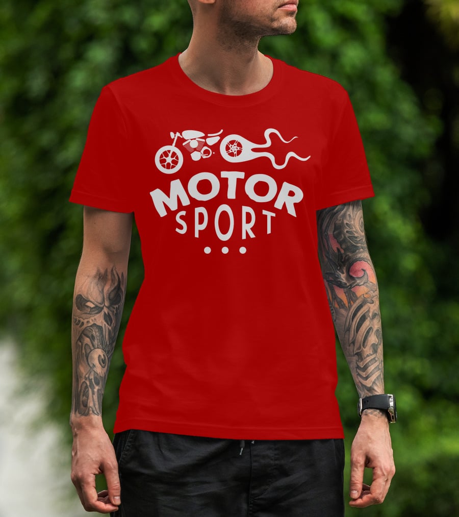 MOTOR SPORT Motorcycle Flame T-Shirt