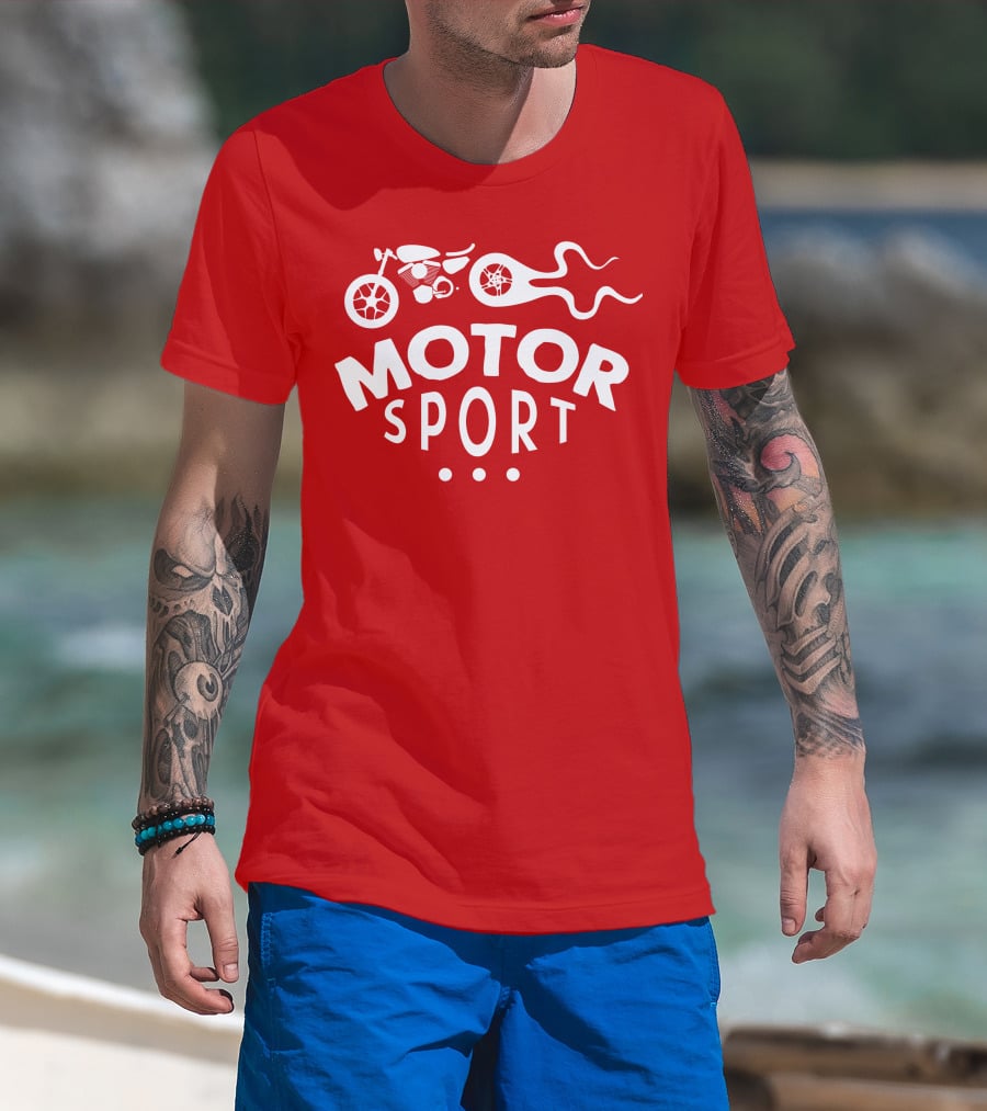 MOTOR SPORT Motorcycle Flame T-Shirt