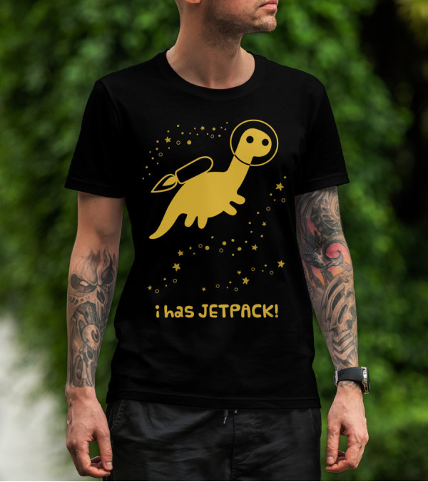 I Has JETPACK Dinosaur In Space T-Shirt
