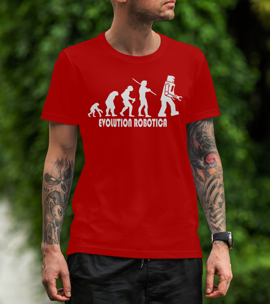 Evolution Robotica Human To Robot Transformation T-Shirt