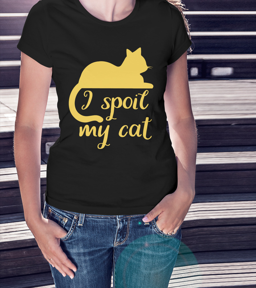 I Spoil My Cat With Yellow Cat T-Shirt