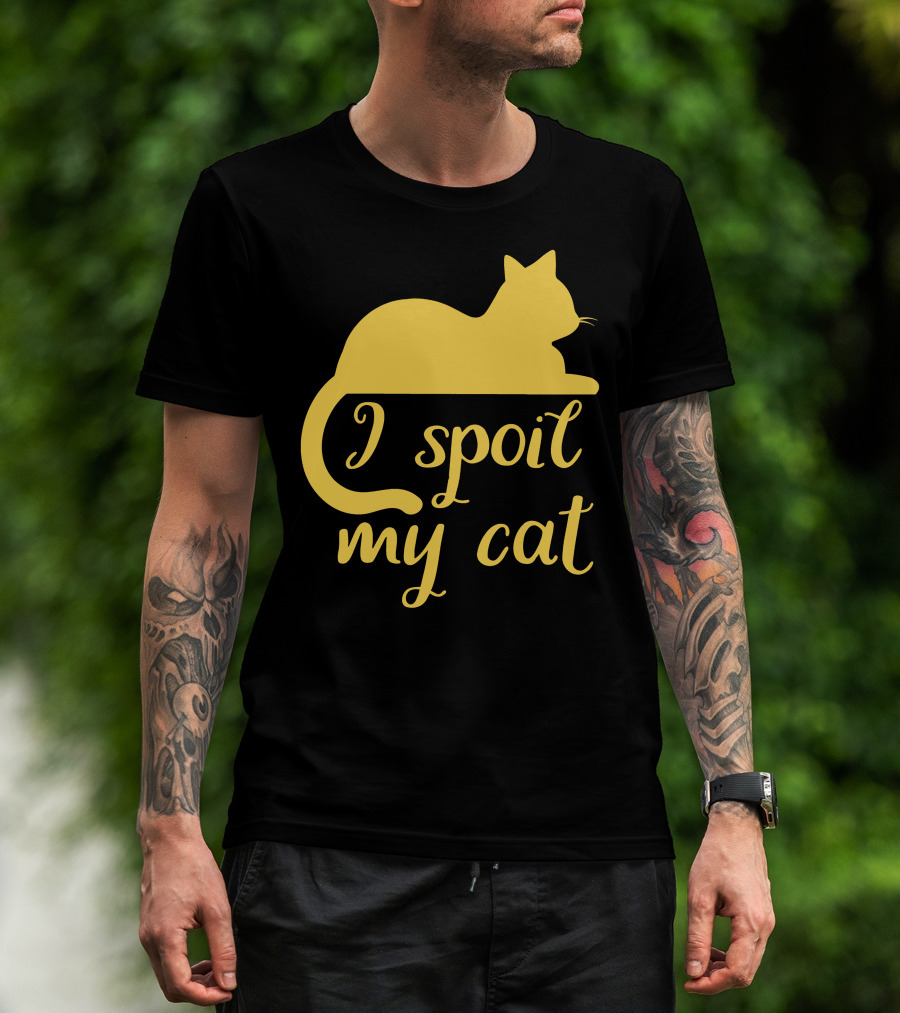 I Spoil My Cat With Yellow Cat T-Shirt