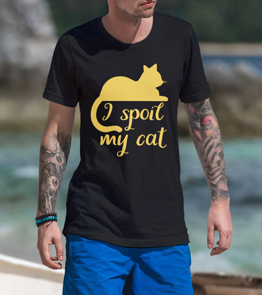 I Spoil My Cat With Yellow Cat T-Shirt