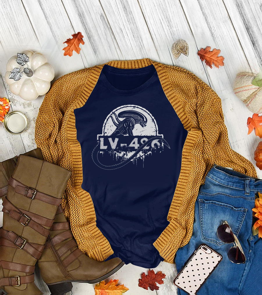 LV 426 Nostromo Xenomorph Jurassic Crossover T-Shirt