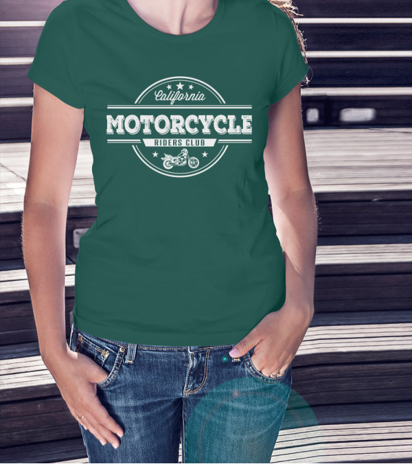 California Motorcycle Riders Club Retro Emblem T-Shirt