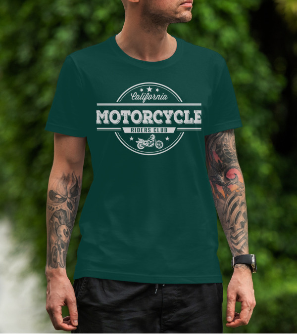 California Motorcycle Riders Club Retro Emblem T-Shirt